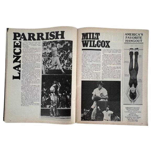 1982 Detroit Tigers Scorebook & Official Program MLB Vintage Baseball - Picture 12 of 12